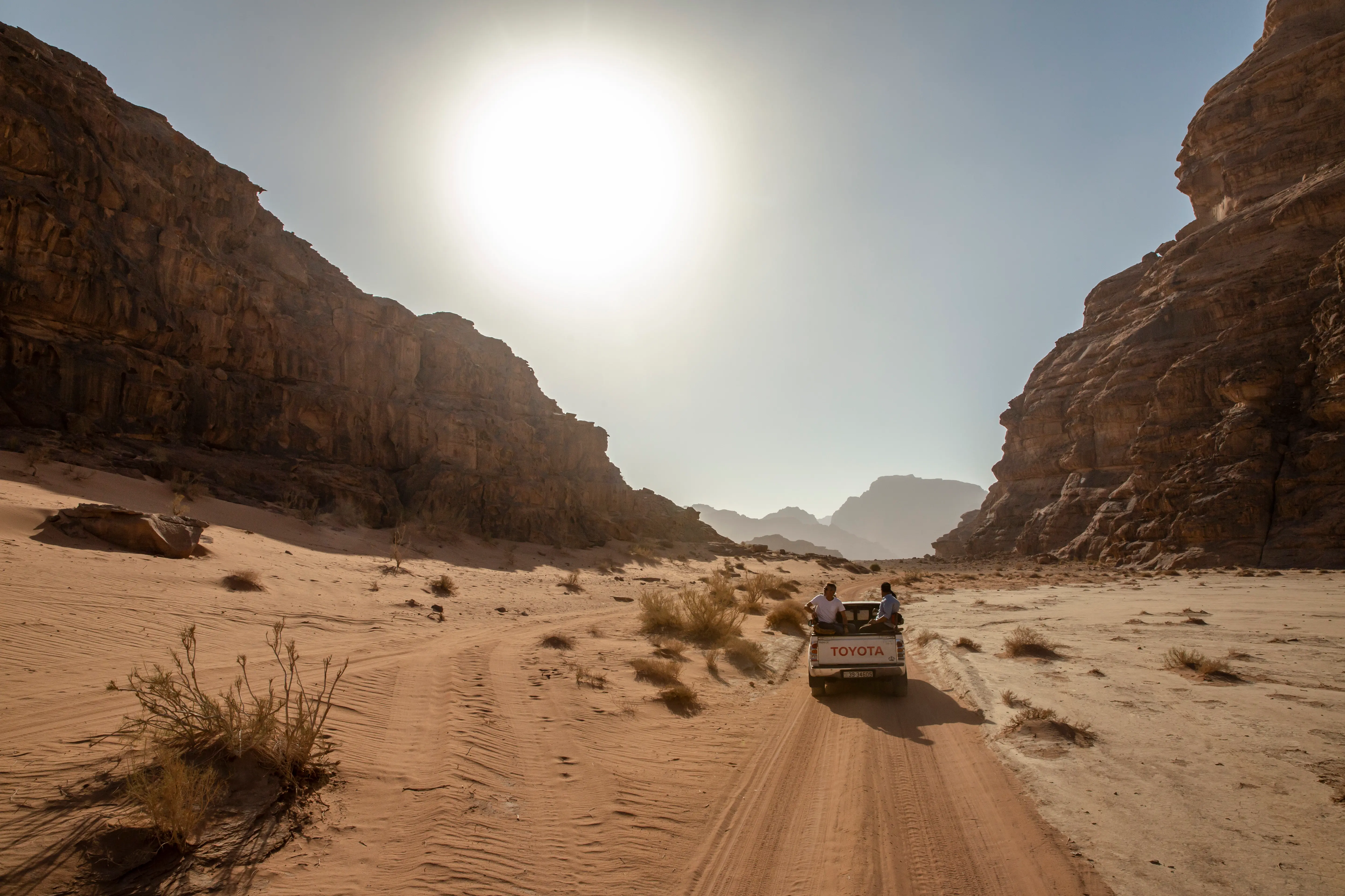 Coucher de soleil au Wadi Rum