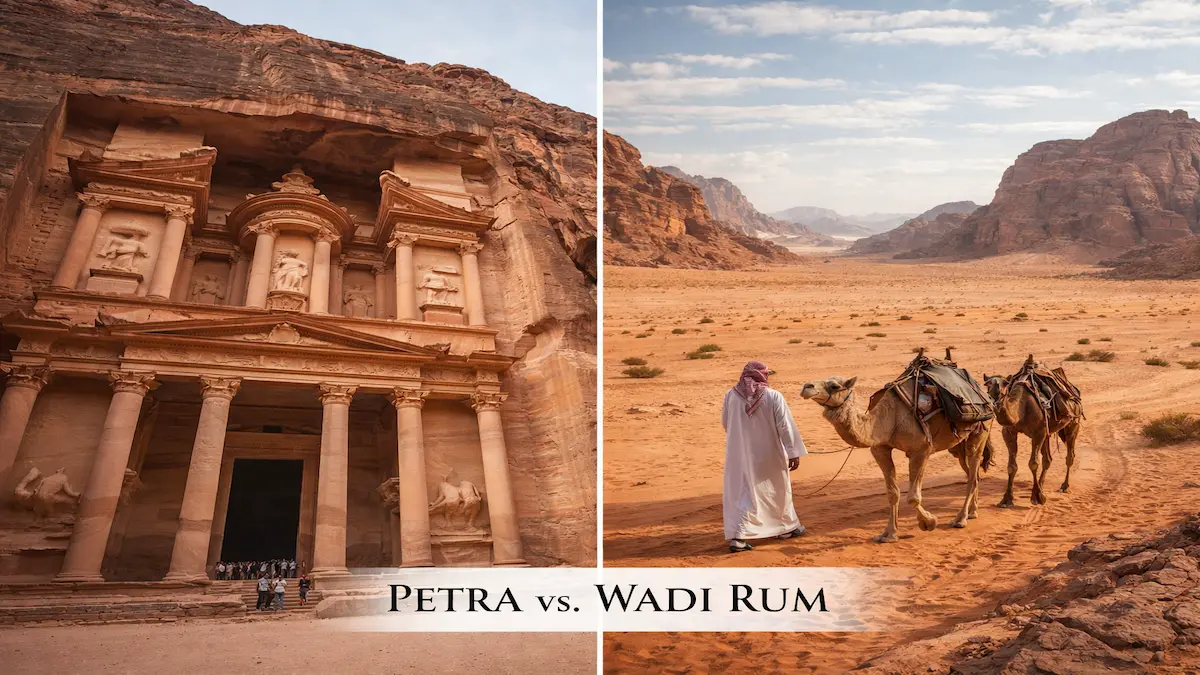 Petra vs Wadi Rum