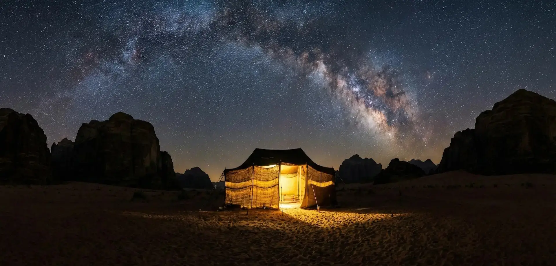 Ciel étoilé Wadi Rum