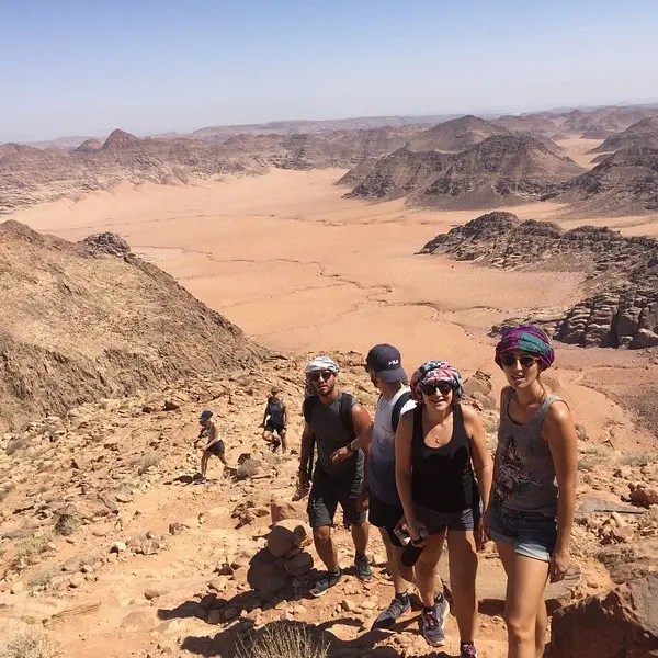 Walking in Wadi Rum